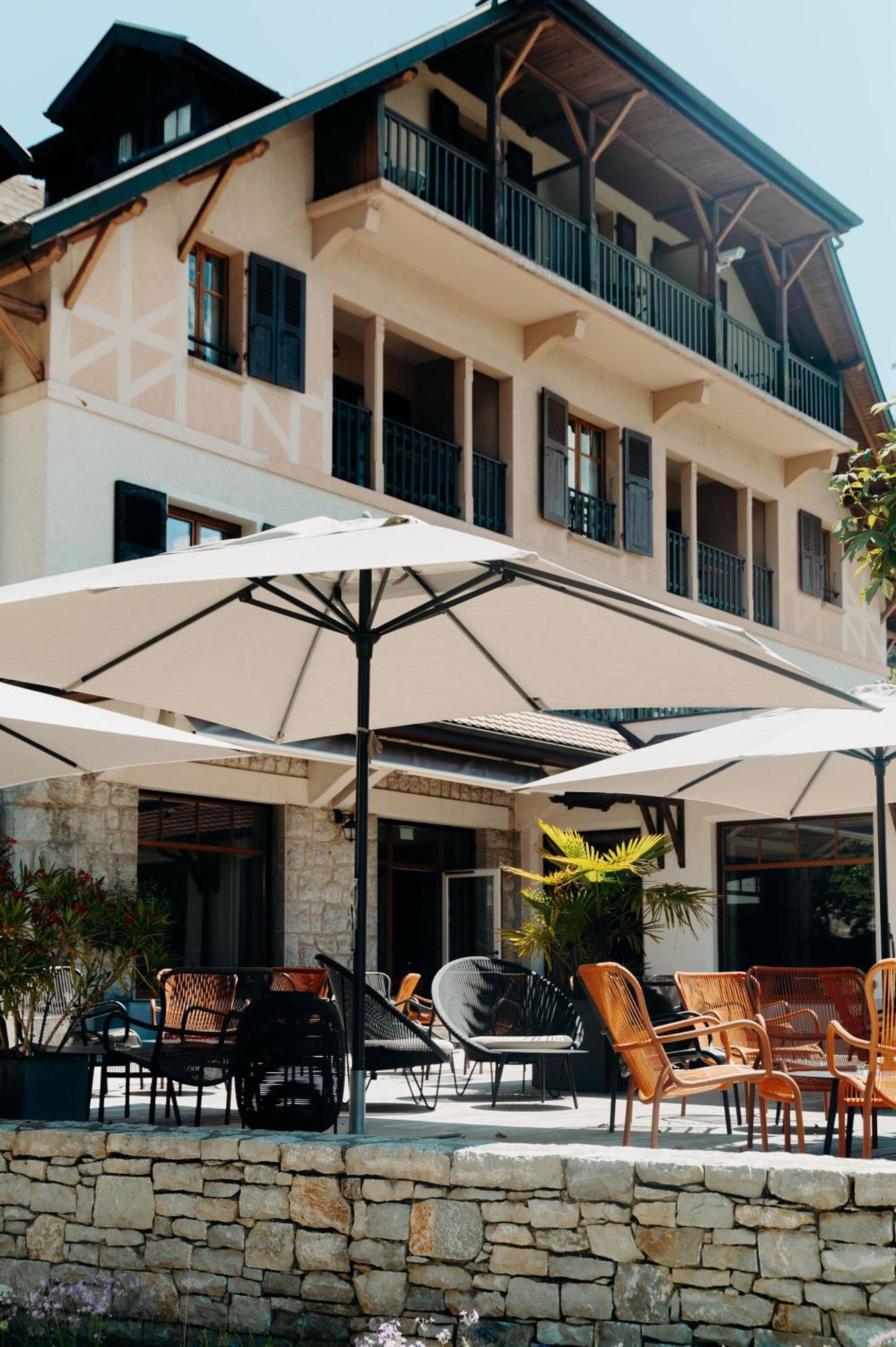 Hotel Le Cottage Bise Talloires Bagian luar foto